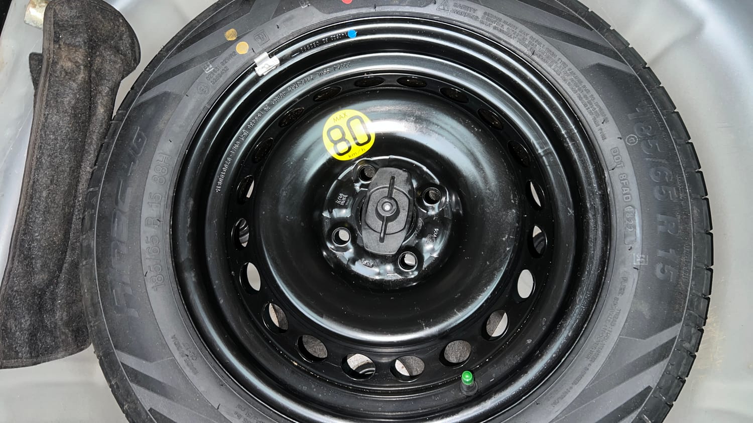Used 2022 Maruti Suzuki Baleno Zeta MT Petrol Manual tyres SPARE TYRE VIEW