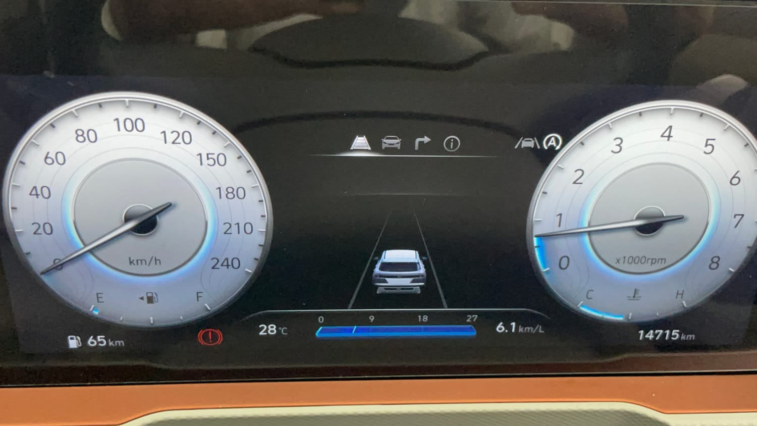 Used 2025 Hyundai Creta 1.5 MPi Petrol MT SX(O) Petrol Manual interior CLUSTERMETER VIEW