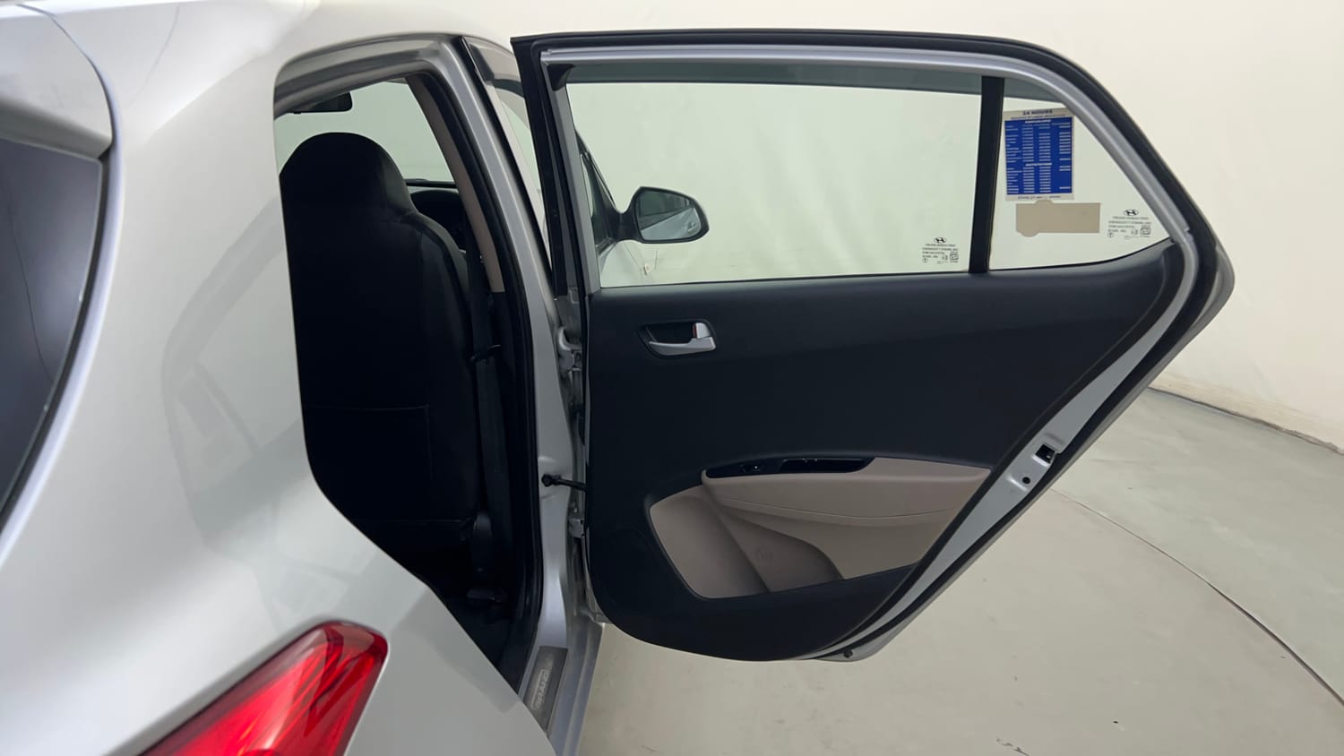 Used 2017 Hyundai Grand i10 Sportz 1.2 Kappa VTVT Petrol Manual interior RIGHT REAR DOOR OPEN VIEW