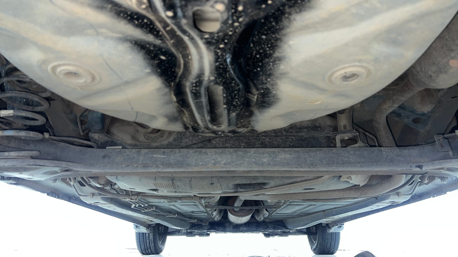Used 2019 Maruti Suzuki Baleno Sigma 1.2 Petrol Manual extra REAR UNDERBODY VIEW (TAKEN FROM REAR)