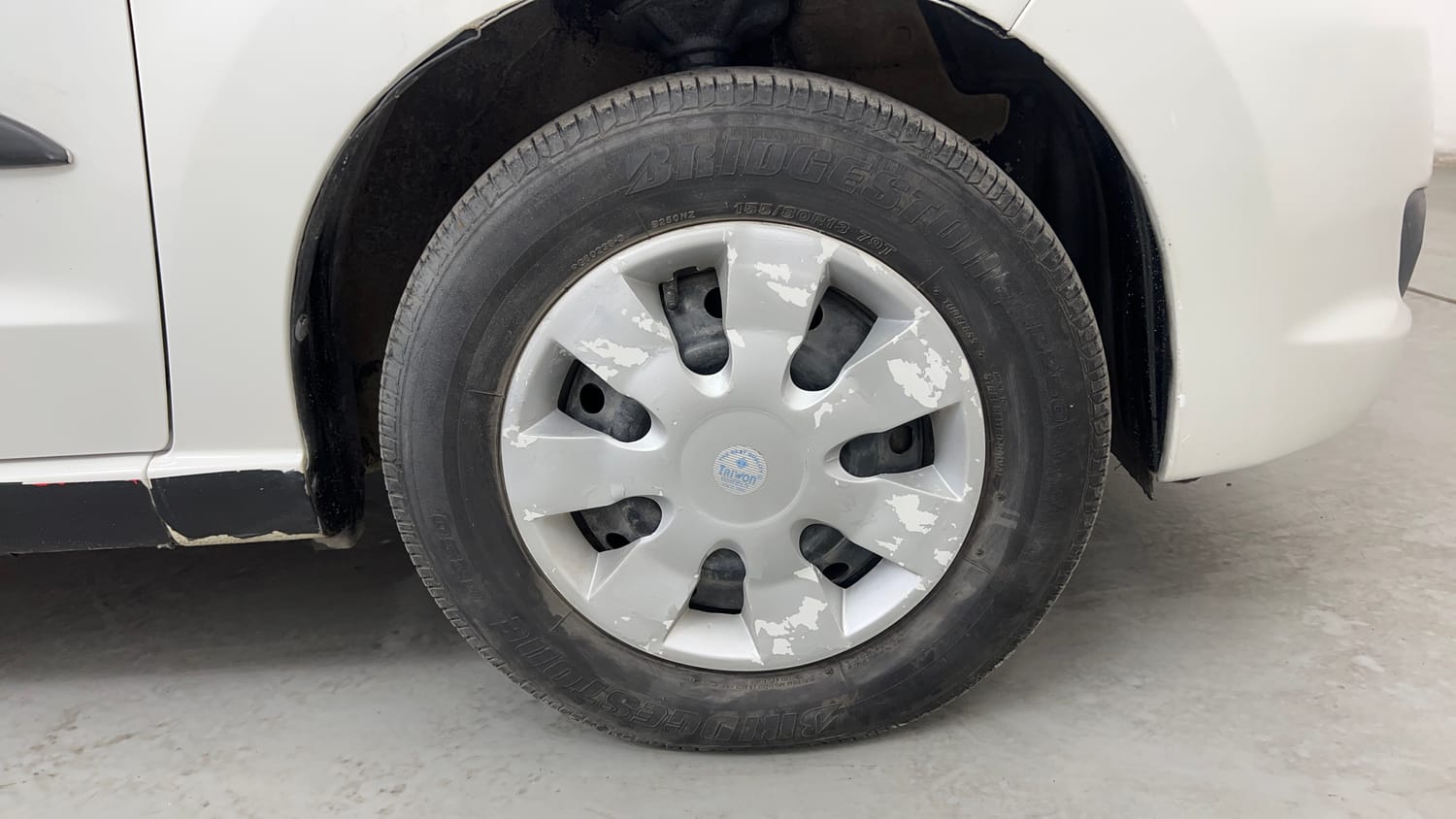 Used 2013 Maruti Suzuki A-Star VXI Petrol Manual tyres RIGHT FRONT TYRE RIM VIEW