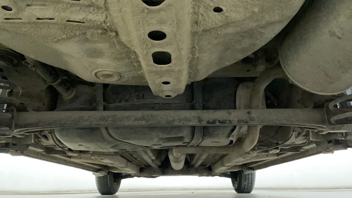 Used 2013 Maruti Suzuki Swift Dzire VXI Petrol Manual extra REAR UNDERBODY VIEW (TAKEN FROM REAR)