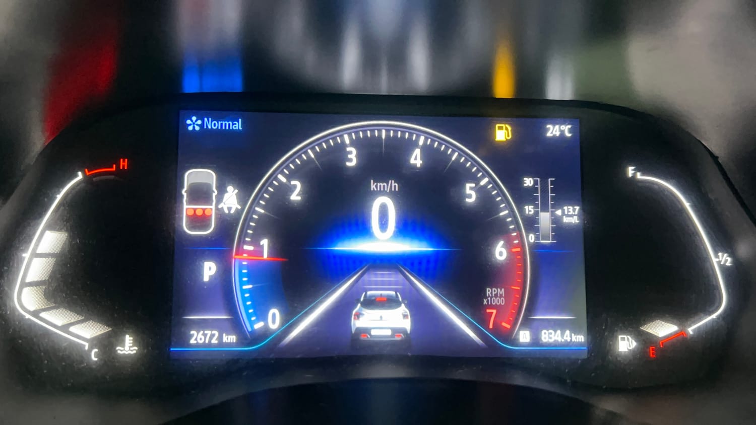 Used 2026 Renault Kiger Emotion CVT Turbo Dual Tone Petrol Automatic interior CLUSTERMETER VIEW