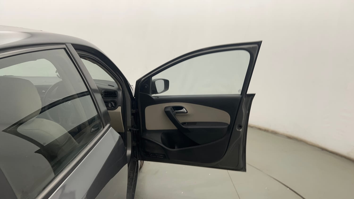 Used 2013 Volkswagen Polo Trendline 1.2L (P) Petrol Manual interior RIGHT FRONT DOOR OPEN VIEW