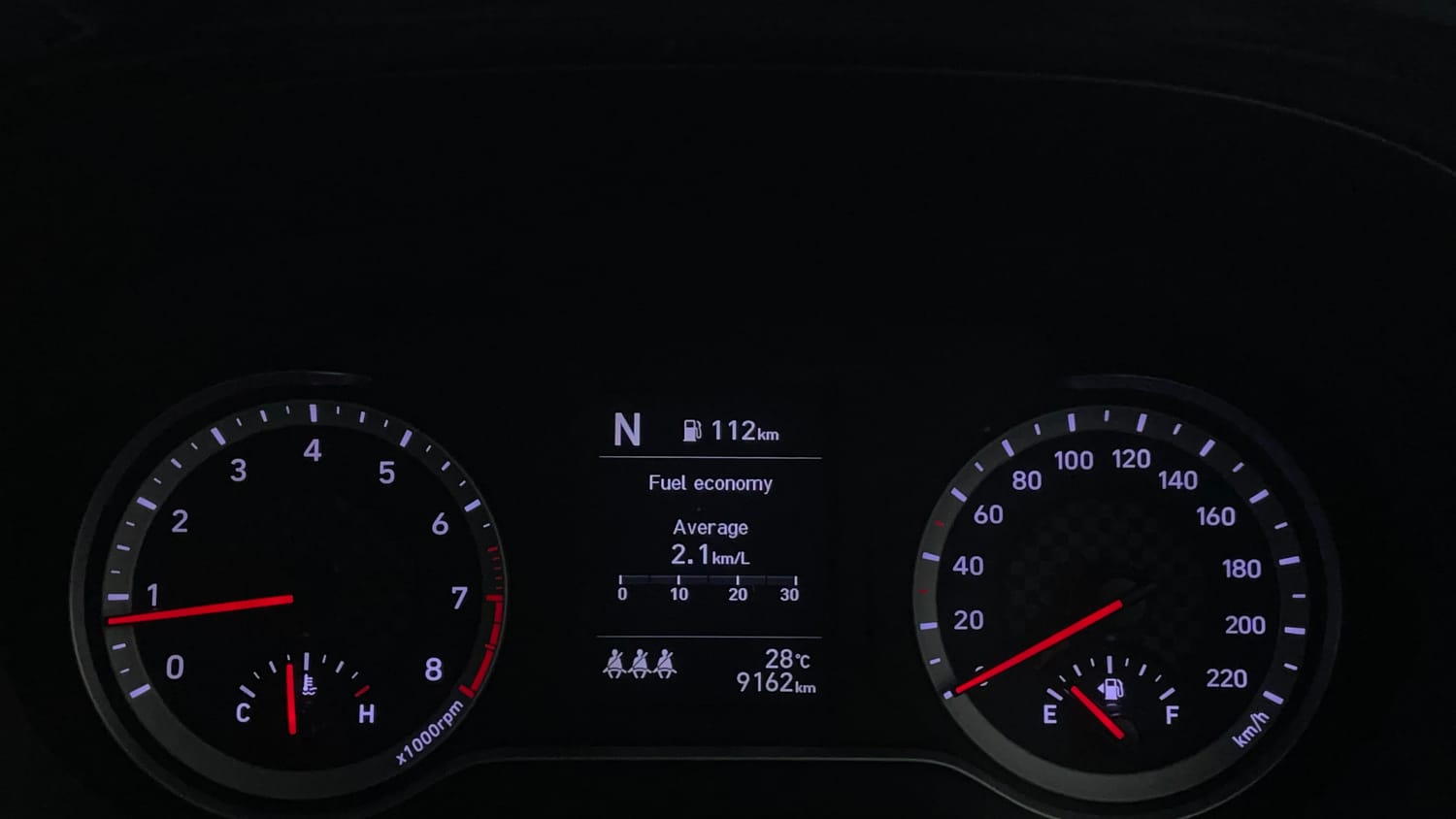 Used 2024 Hyundai Grand i10 Nios Asta 1.2 Kappa AMT Petrol Automatic interior CLUSTERMETER VIEW