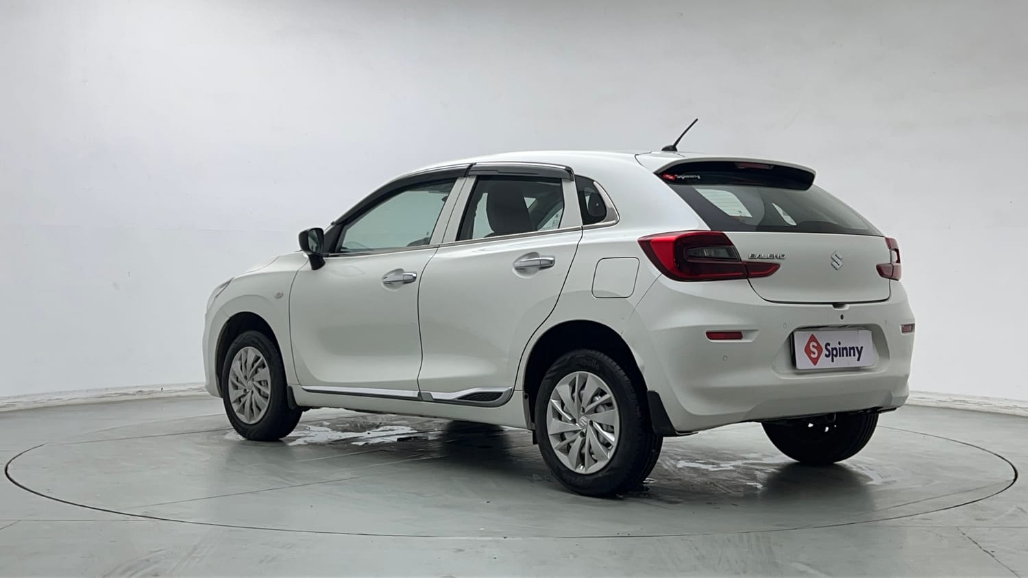 Used 2024 Maruti Suzuki Baleno Sigma MT Petrol Manual exterior LEFT REAR CORNER VIEW