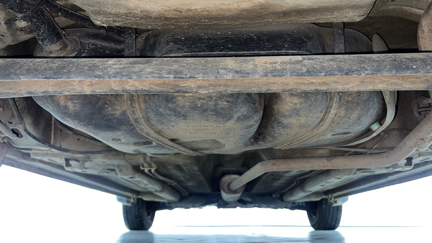 Used 2014 Maruti Suzuki Celerio VXi Petrol Manual extra REAR UNDERBODY VIEW (TAKEN FROM REAR)