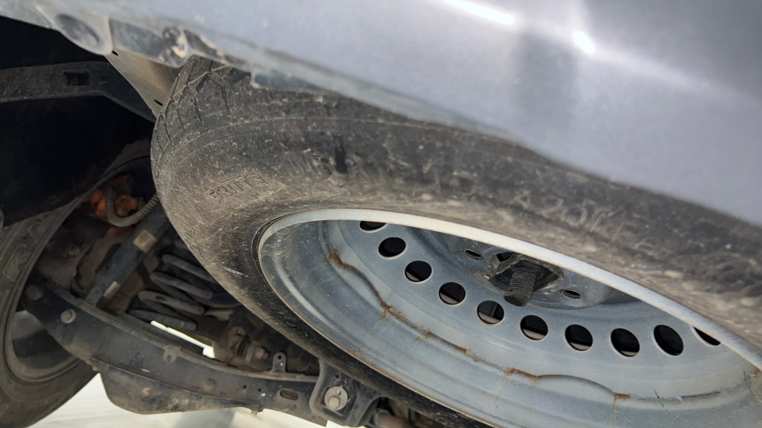 Used 2024 Mahindra XUV700 AX 5 Petrol AT 5 STR Petrol Automatic tyres SPARE TYRE VIEW