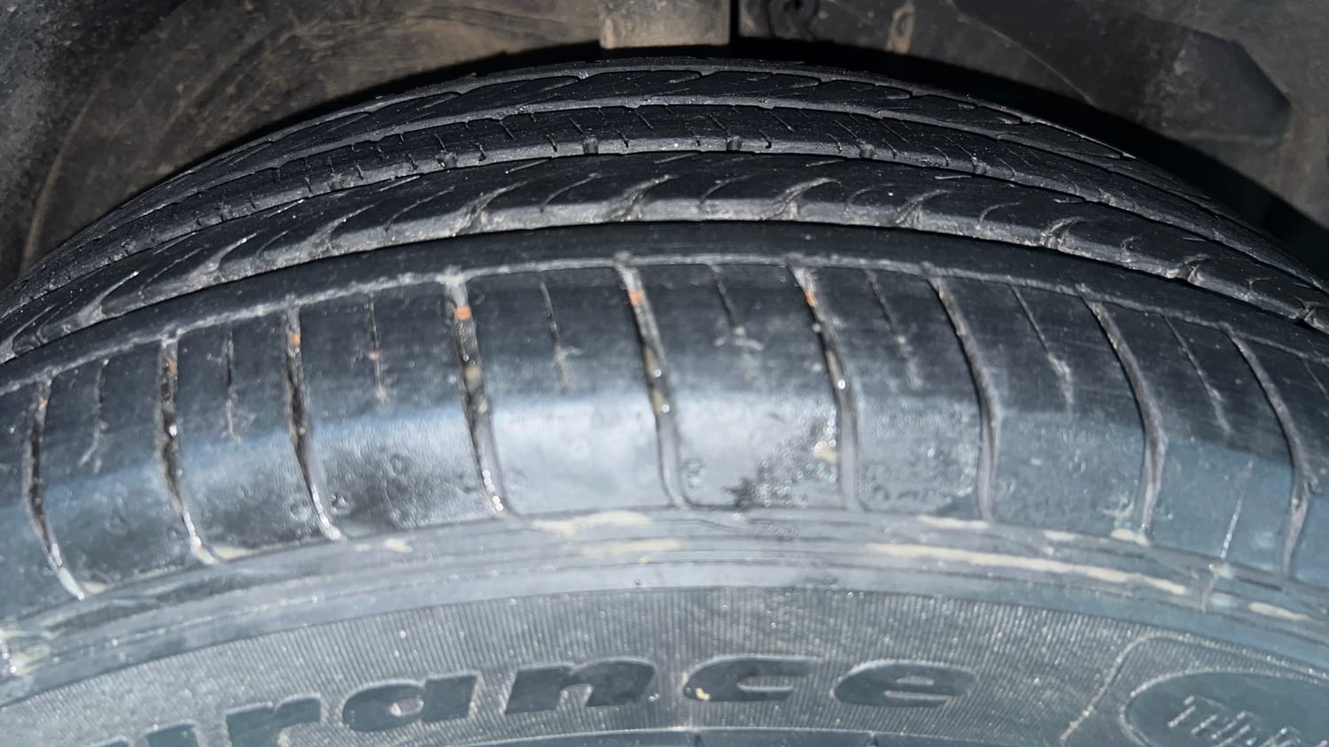 Used 2019 MG Motors Hector Sharp 1.5 DCT Petrol Petrol Automatic tyres RIGHT FRONT TYRE TREAD VIEW