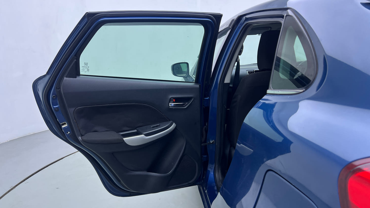 Used 2017 Maruti Suzuki Baleno Alpha 1.2 Petrol Manual interior LEFT REAR DOOR OPEN VIEW