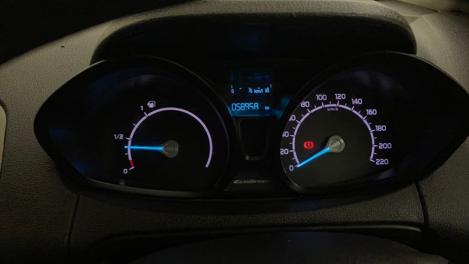 Used 2016 Ford EcoSport Ambiente 1.5L TDCi Diesel Manual interior CLUSTERMETER VIEW