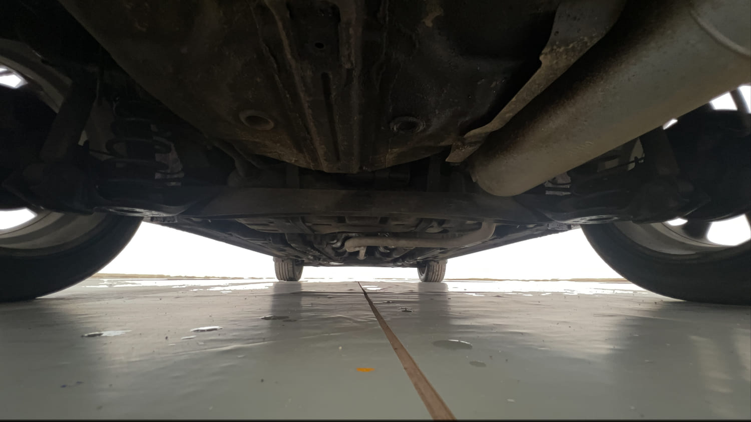 Used 2014 Hyundai Elite i20 Asta 1.2 Petrol Manual extra REAR UNDERBODY VIEW (TAKEN FROM REAR)