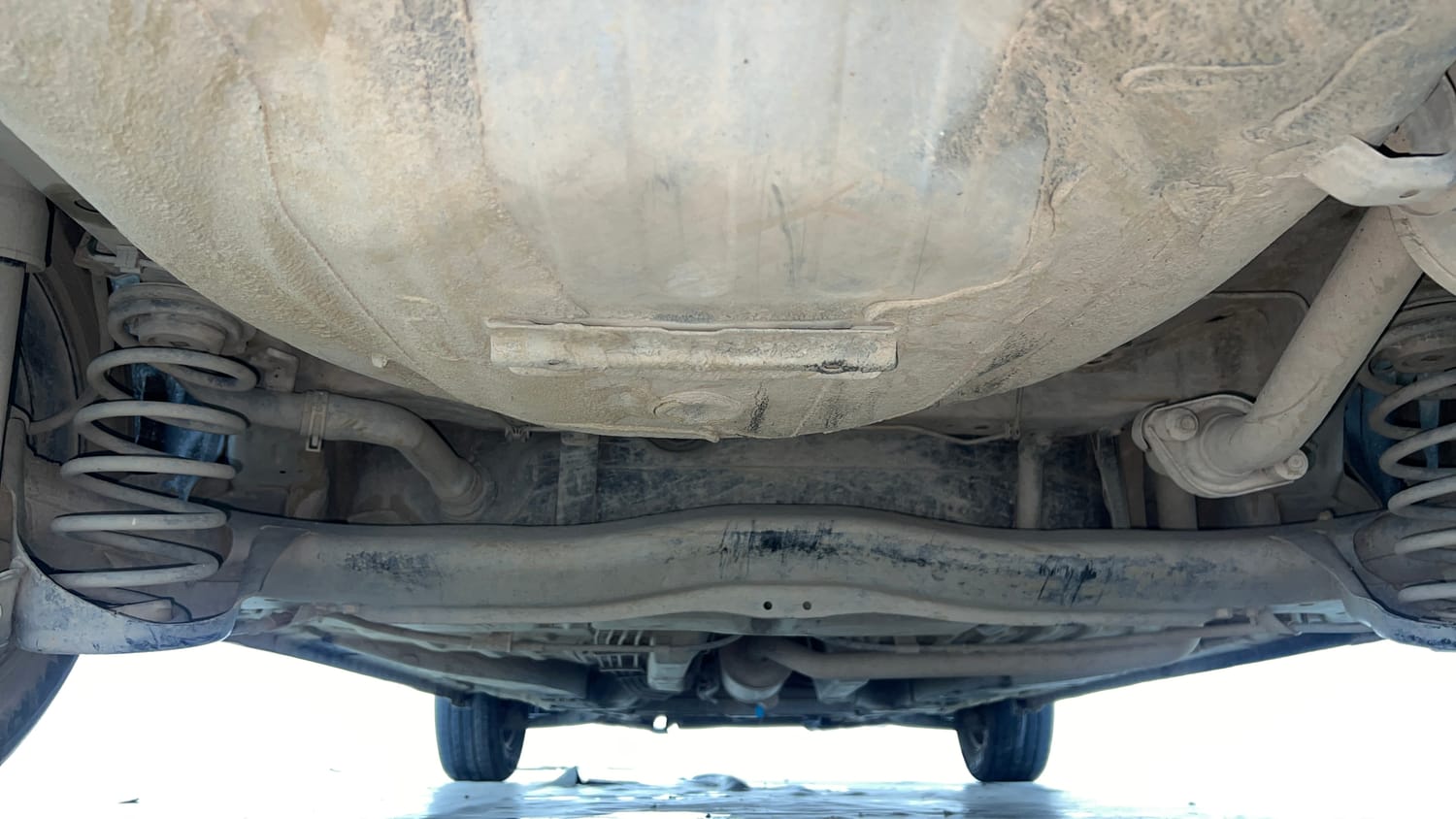 Used 2014 Honda Amaze 1.2 S i-VTEC Petrol Manual extra REAR UNDERBODY VIEW (TAKEN FROM REAR)
