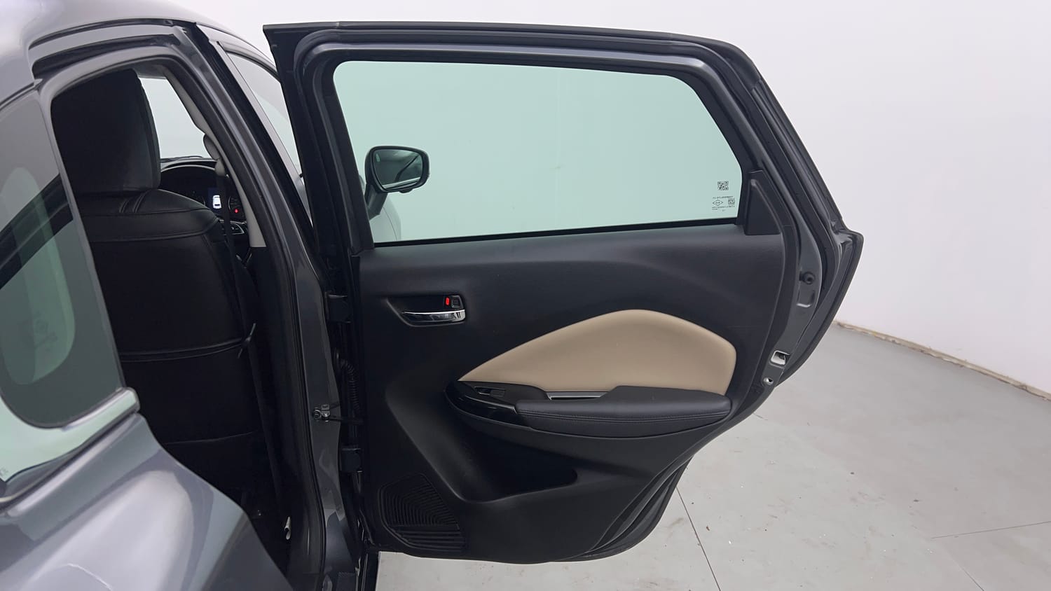 Used 2024 Toyota Glanza V AMT Petrol Automatic interior RIGHT REAR DOOR OPEN VIEW