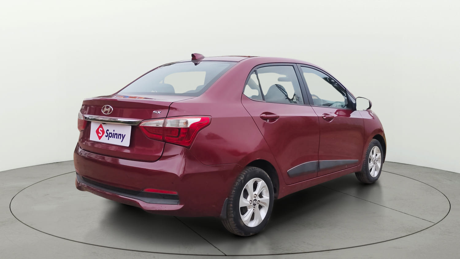 Used 2017 Hyundai Xcent SX 1.2 Petrol Manual exterior RIGHT REAR CORNER VIEW