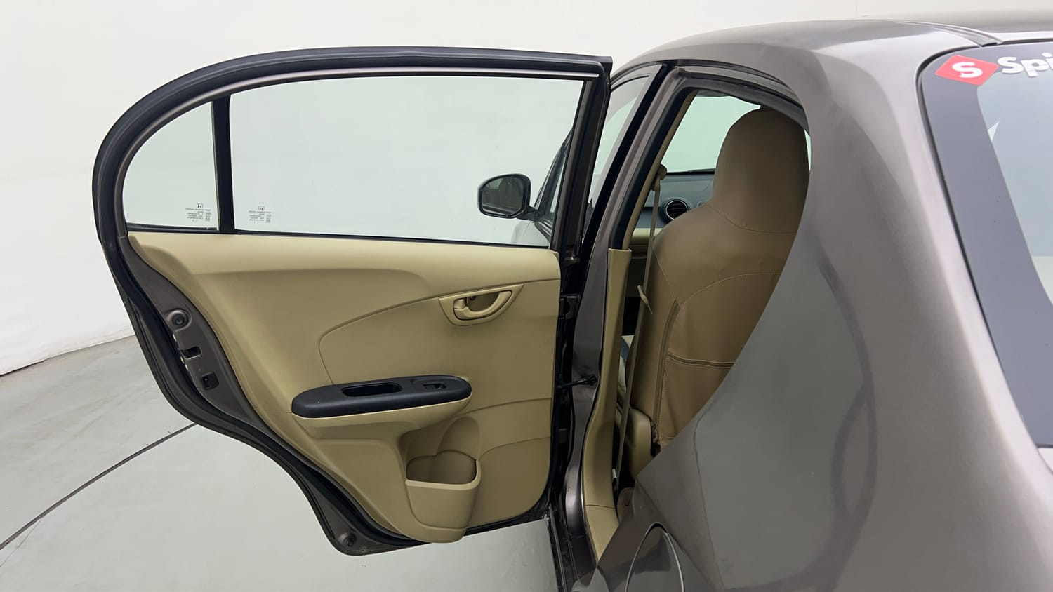 Used 2014 Honda Amaze 1.2 S i-VTEC Petrol Manual interior LEFT REAR DOOR OPEN VIEW