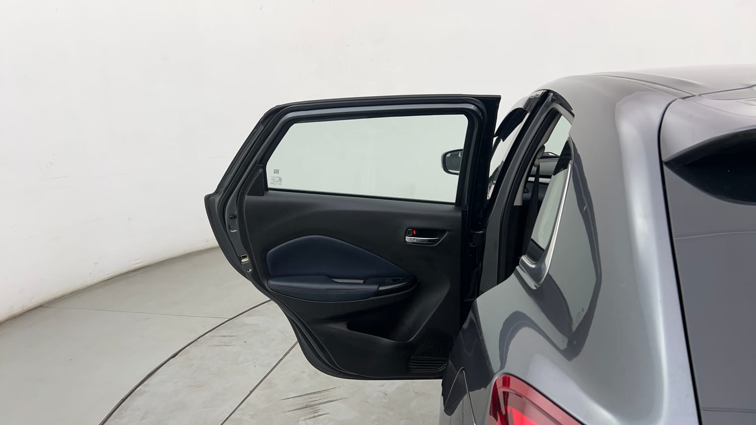 Used 2022 Maruti Suzuki Baleno Zeta MT Petrol Manual interior LEFT REAR DOOR OPEN VIEW
