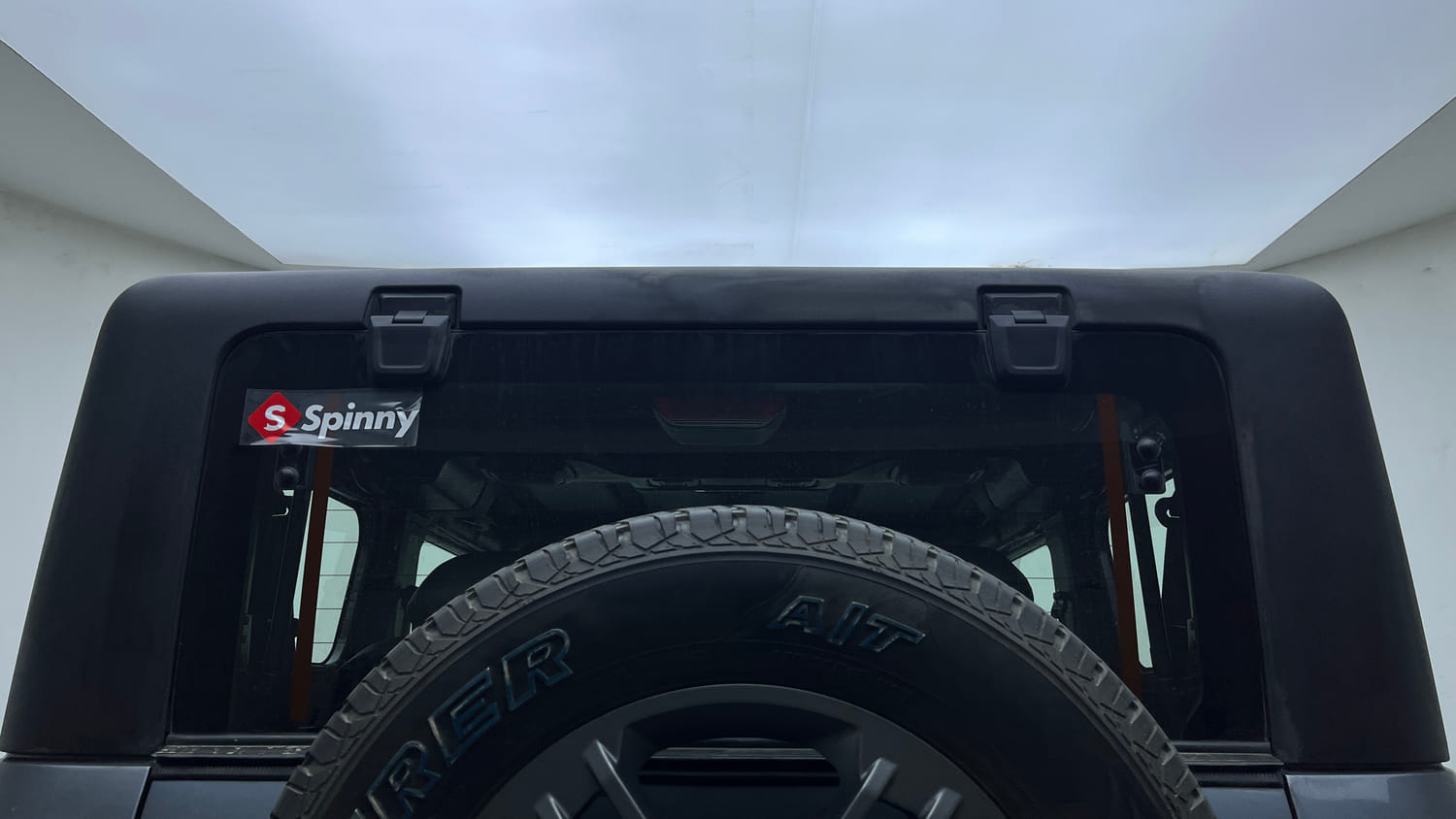 Used 2021 mahindra Thar LX Hard Top Diesel AT 4WD Diesel Automatic exterior BACK WINDSHIELD VIEW