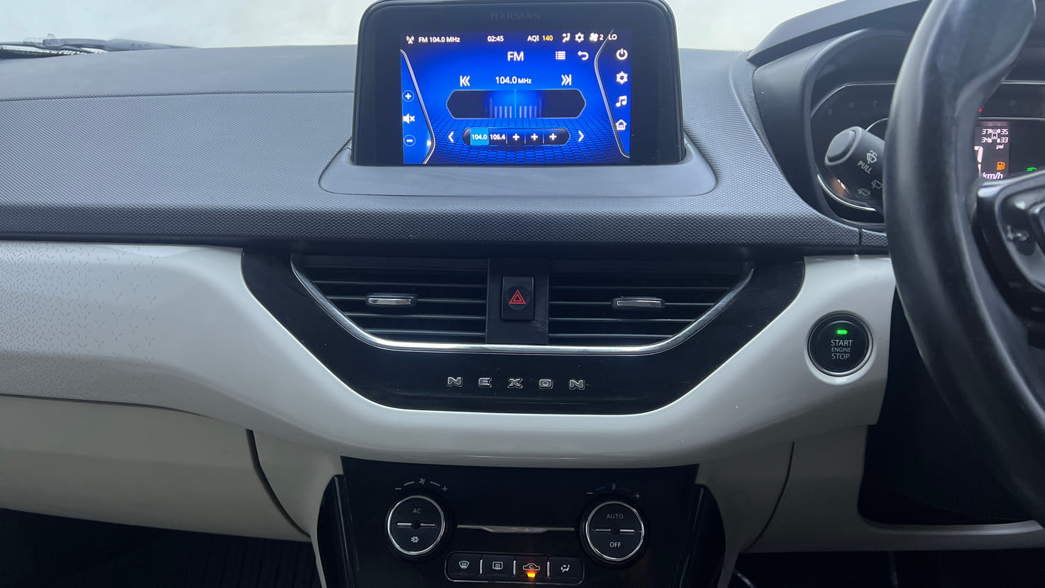 Used 2023 Tata Nexon XZ Plus (L) Petrol Manual interior MUSIC SYSTEM & AC CONTROL VIEW