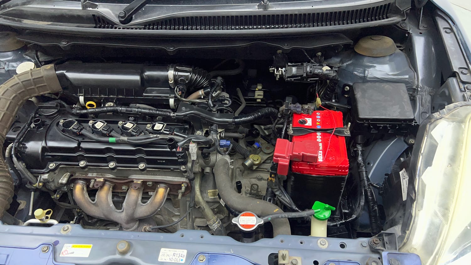 Used 2016 Maruti Suzuki Baleno Delta 1.2 Petrol Manual engine ENGINE LEFT SIDE VIEW