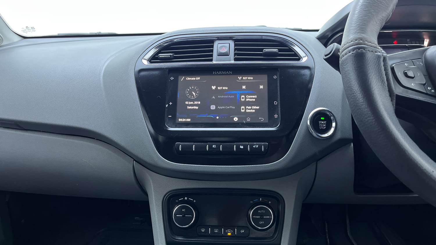 Used 2021 Tata Tigor XZ Plus Petrol Manual interior MUSIC SYSTEM & AC CONTROL VIEW