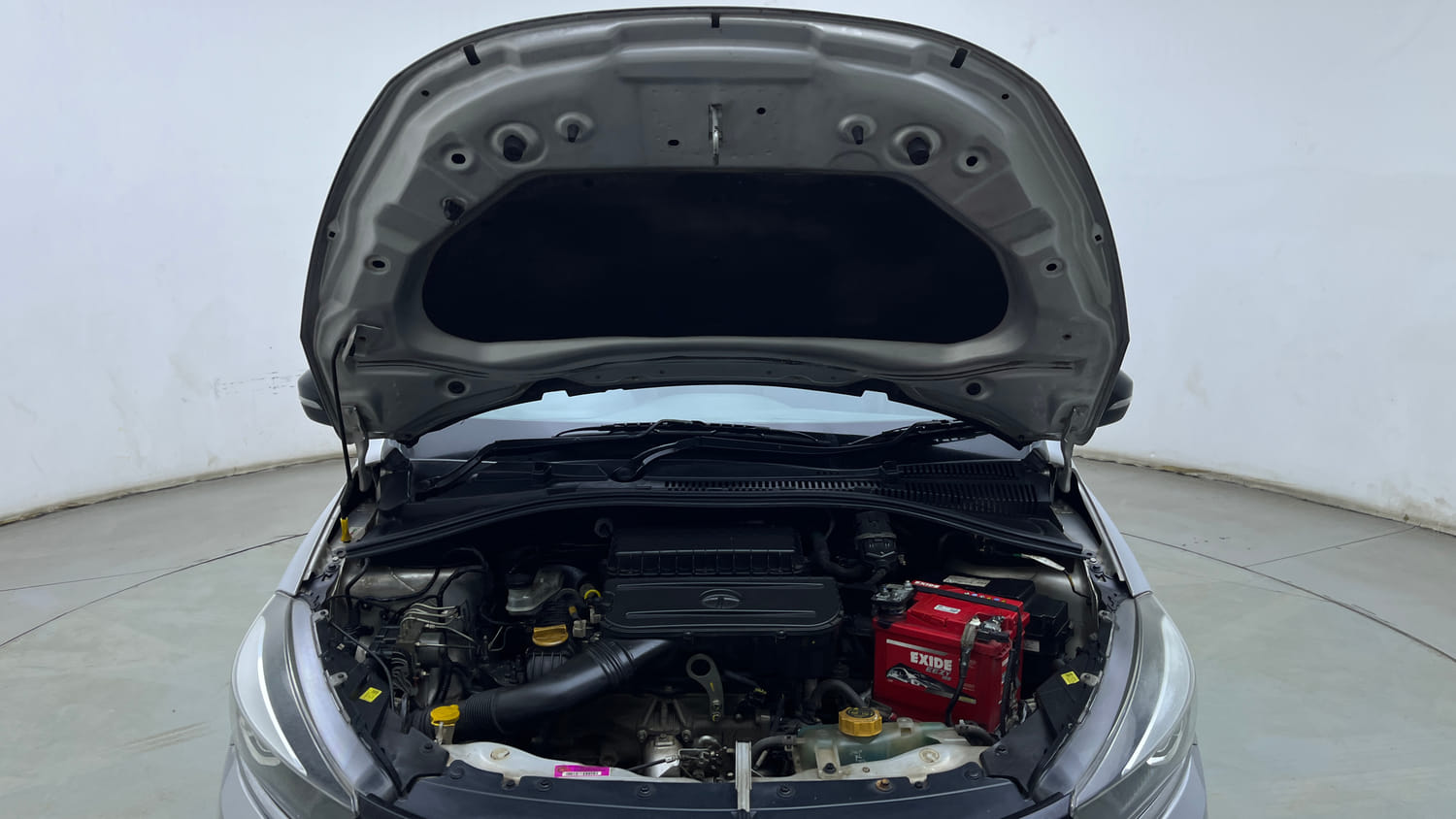 Used 2021 Tata Tigor XZ Plus Petrol Manual engine ENGINE & BONNET OPEN FRONT VIEW