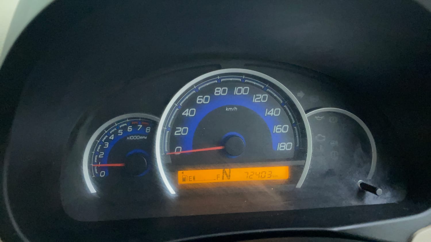 Used 2018 Maruti Suzuki Wagon R 1.0 VXI AMT Petrol Automatic interior CLUSTERMETER VIEW