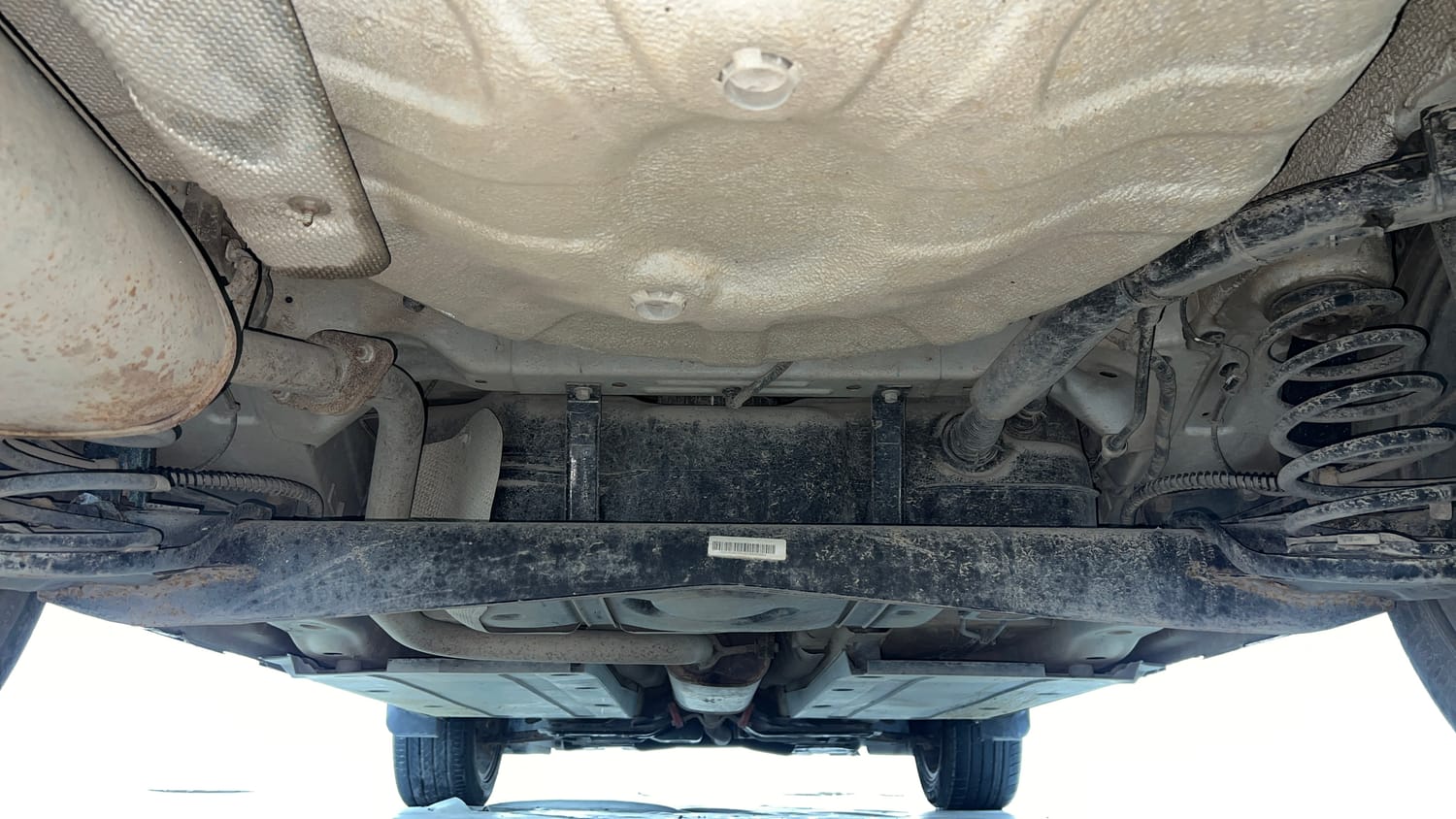 Used 2023 MG Motors Astor Super EX 1.5 MT Petrol Manual extra REAR UNDERBODY VIEW (TAKEN FROM REAR)