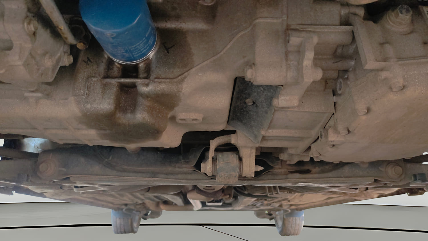 Used 2022 Honda Amaze VX CVT 1.2 Petrol Petrol Automatic extra FRONT LEFT UNDERBODY VIEW