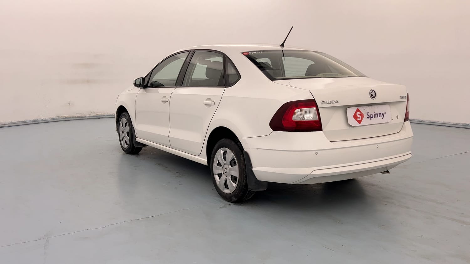 Used 2020 Skoda Rapid Active 1.0 TSI MT Petrol Manual exterior LEFT REAR CORNER VIEW