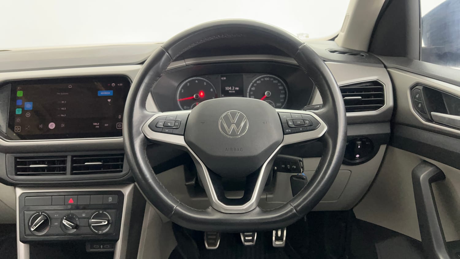 Used 2025 Volkswagen Taigun Highline 1.0 TSI MT Petrol Manual interior STEERING VIEW