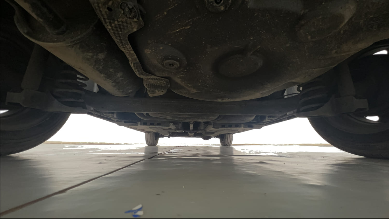 Used 2013 Volkswagen Polo Trendline 1.2L (P) Petrol Manual extra REAR UNDERBODY VIEW (TAKEN FROM REAR)