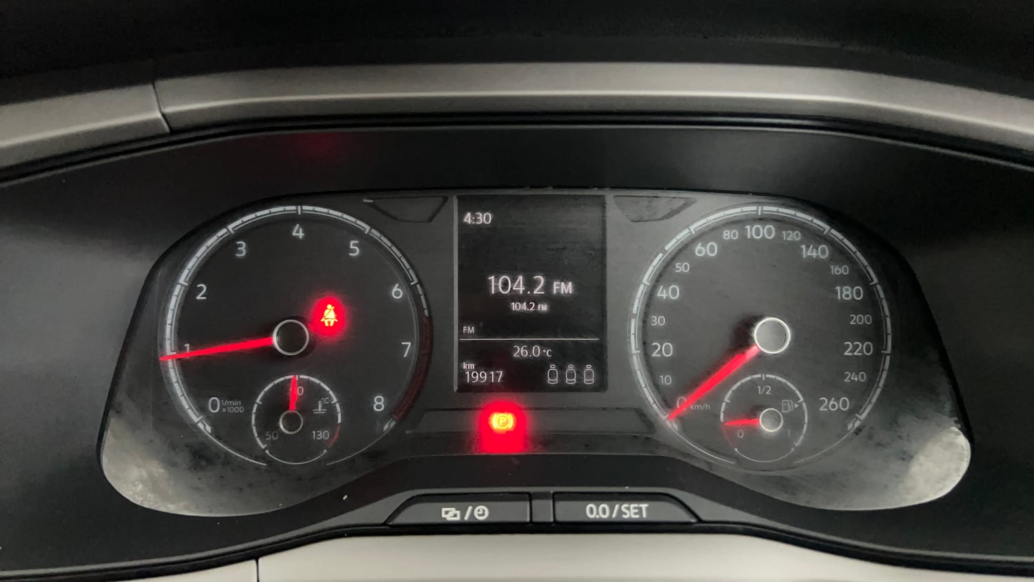 Used 2025 Volkswagen Taigun Highline 1.0 TSI MT Petrol Manual interior CLUSTERMETER VIEW