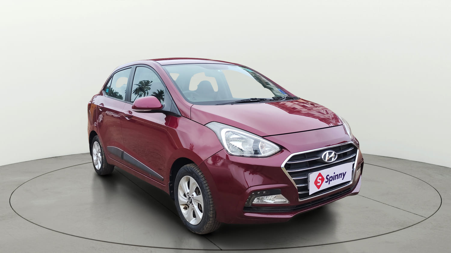 Used 2017 Hyundai Xcent SX 1.2 Petrol Manual exterior RIGHT FRONT CORNER VIEW