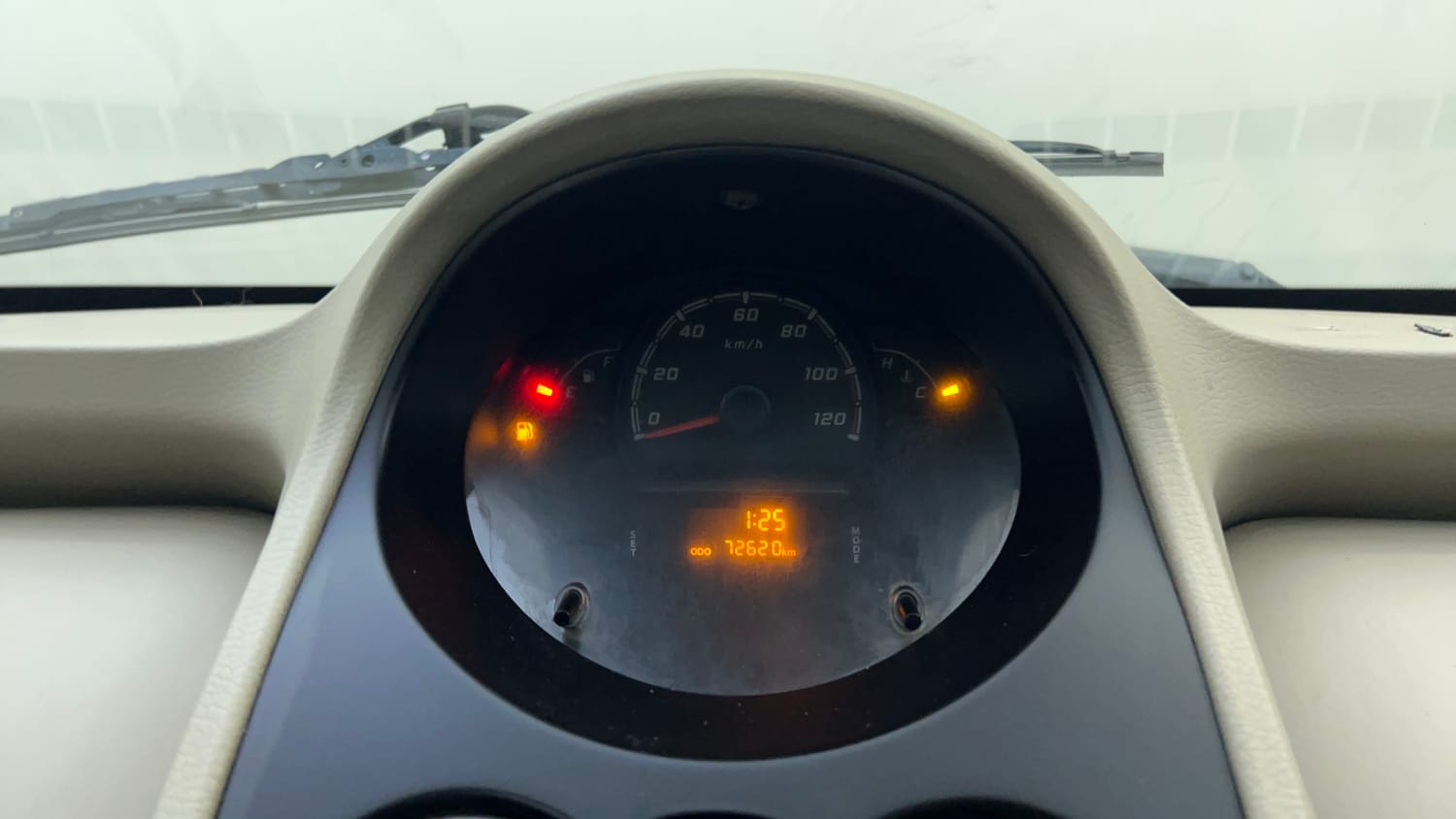Used 2016 Tata Nano Twist XT Petrol Manual interior CLUSTERMETER VIEW