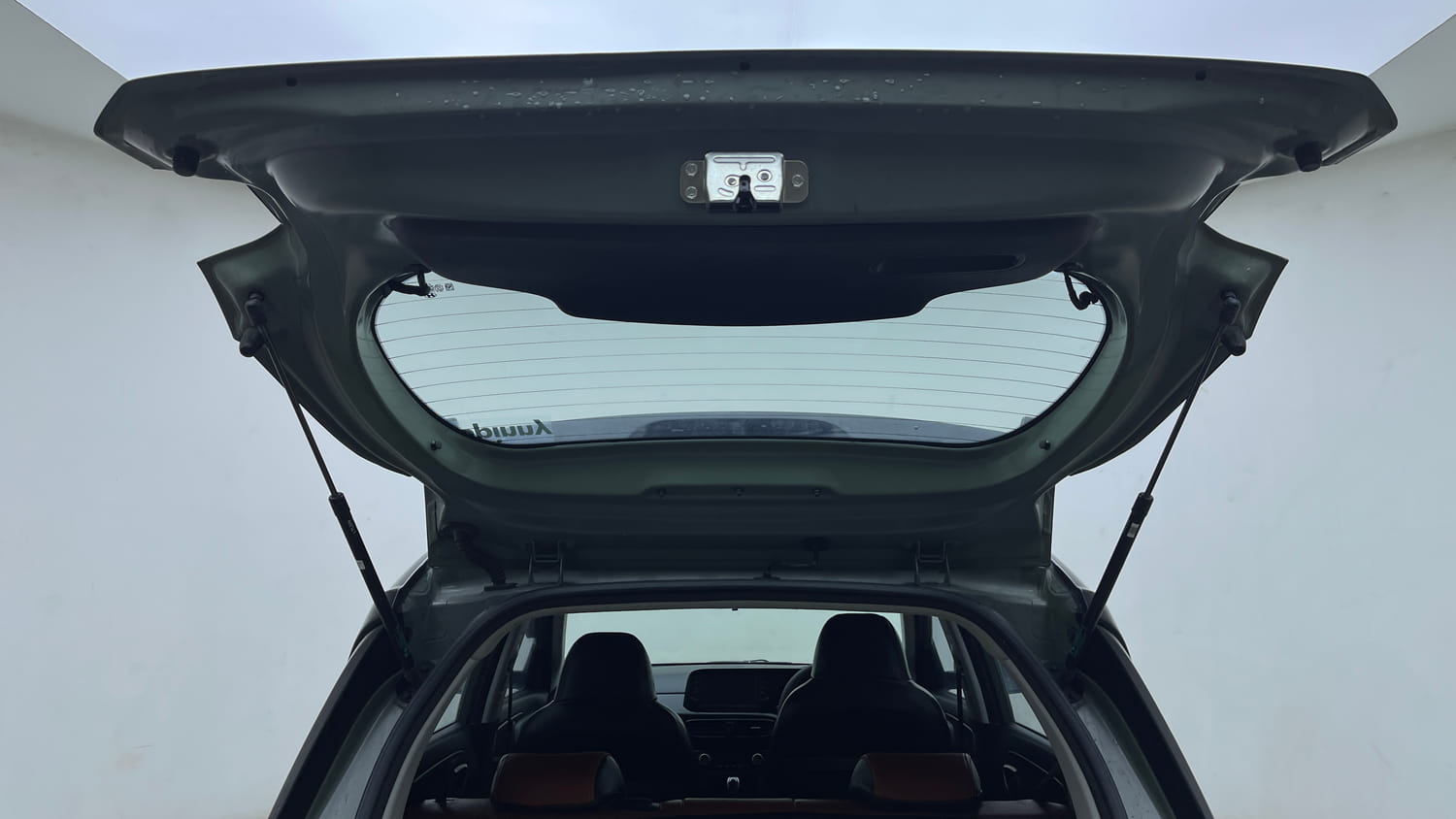 Used 2023 Hyundai Exter SX (O) Connect 1.2 AMT Dual Tone Petrol Automatic interior DICKY DOOR OPEN VIEW