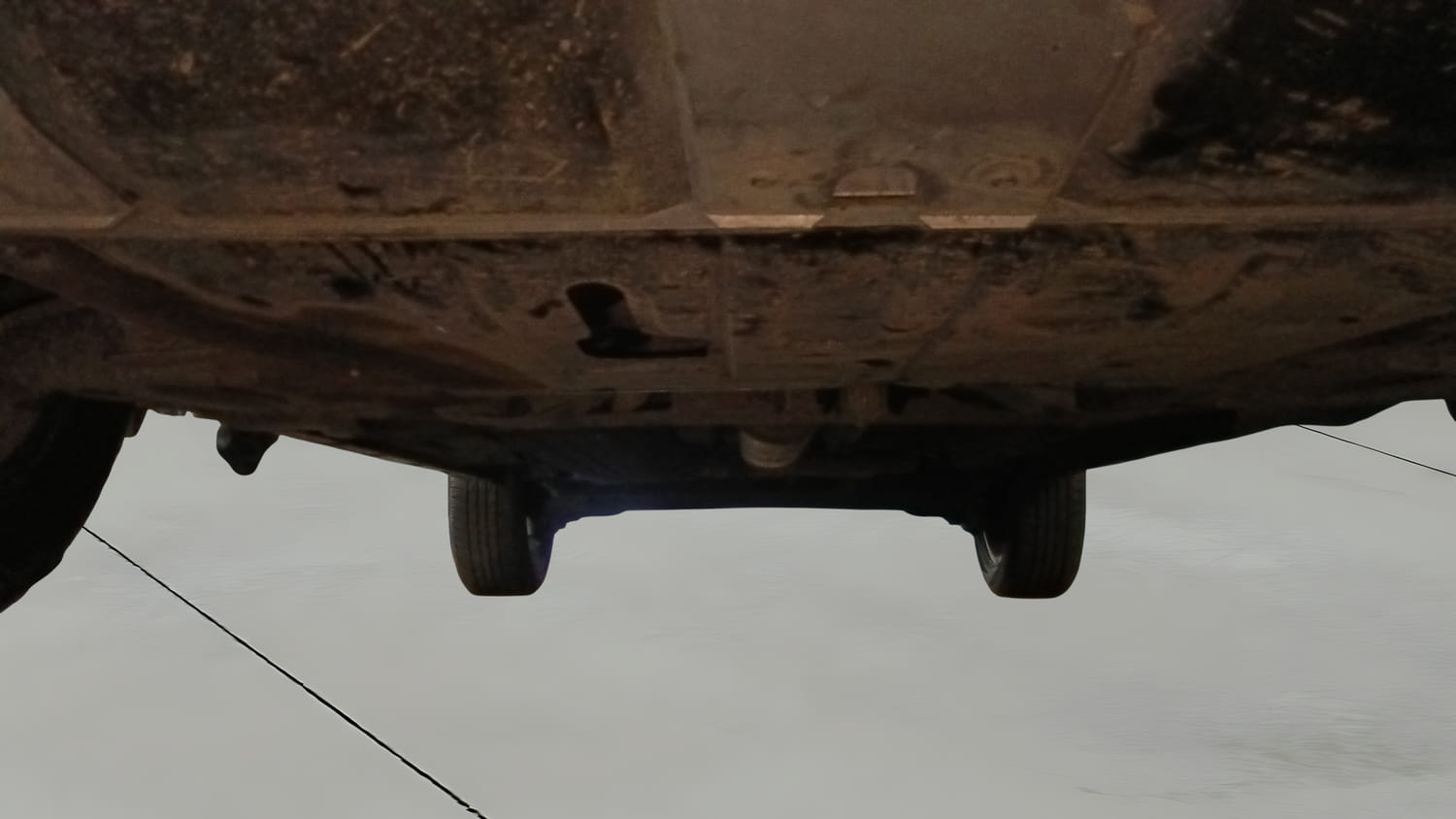 Used 2021 Renault Duster RXZ 1.3 Turbo Petrol CVT Petrol Automatic extra FRONT LEFT UNDERBODY VIEW