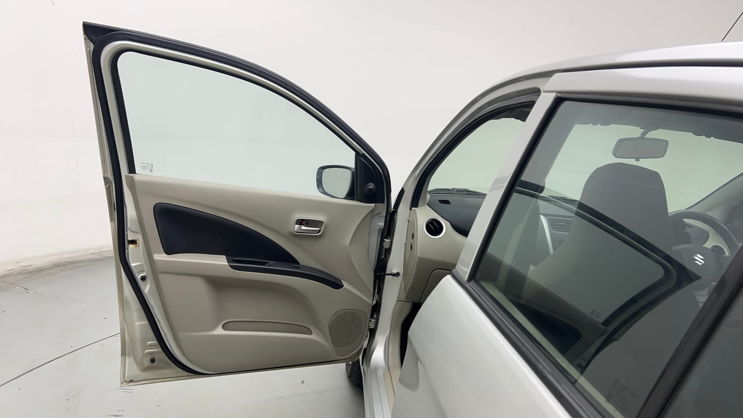 Used 2014 Maruti Suzuki Celerio VXi AMT Petrol Automatic interior LEFT FRONT DOOR OPEN VIEW