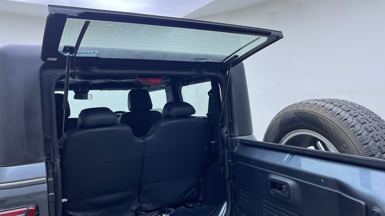 Used 2021 mahindra Thar LX Hard Top Diesel AT 4WD Diesel Automatic interior DICKY DOOR OPEN VIEW