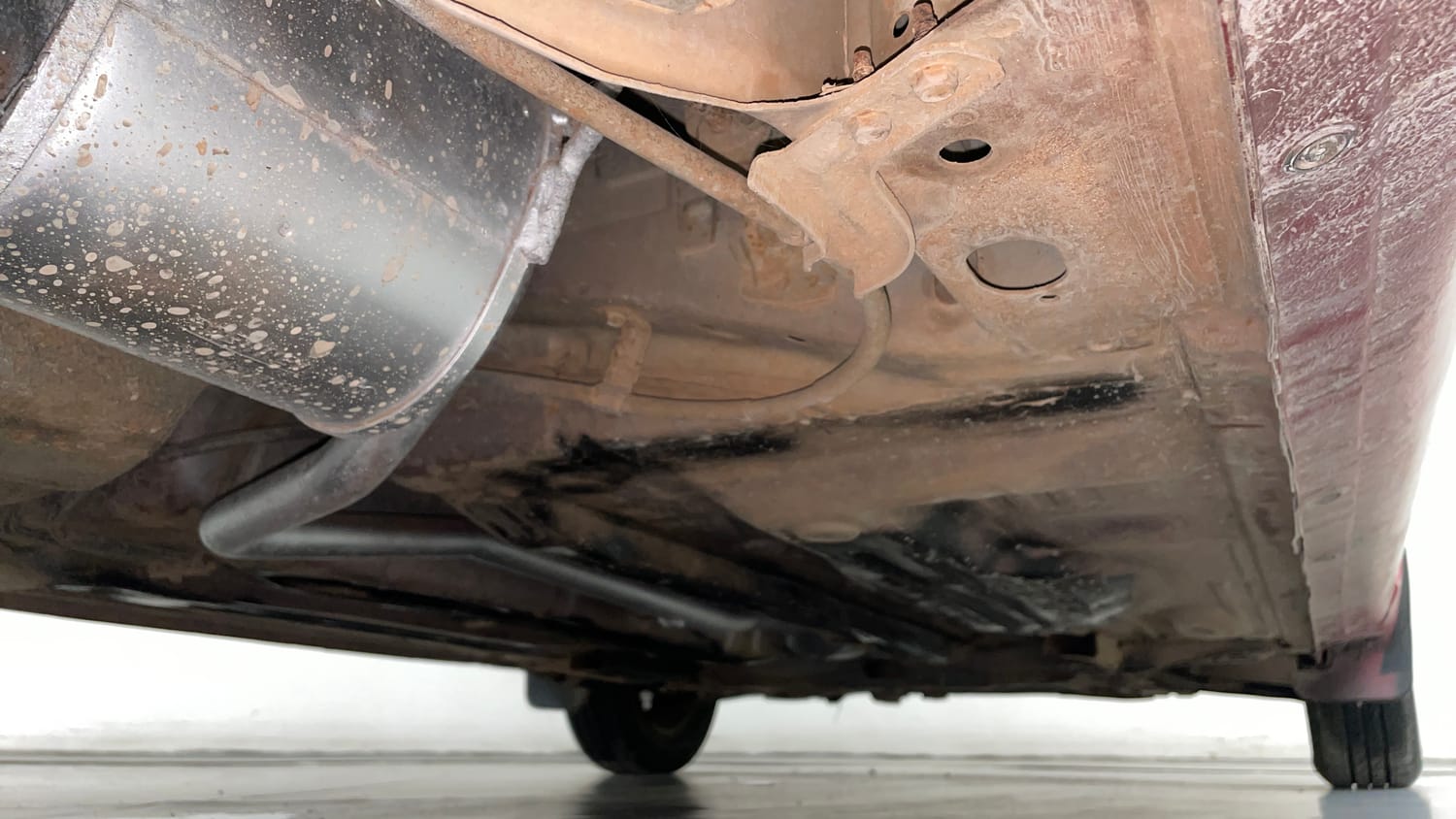 Used 2014 Datsun GO T Petrol Manual extra REAR RIGHT UNDERBODY VIEW