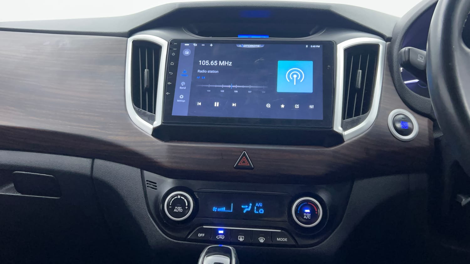 Used 2019 Hyundai Creta SX 1.6 AT Petrol Petrol Automatic interior MUSIC SYSTEM & AC CONTROL VIEW