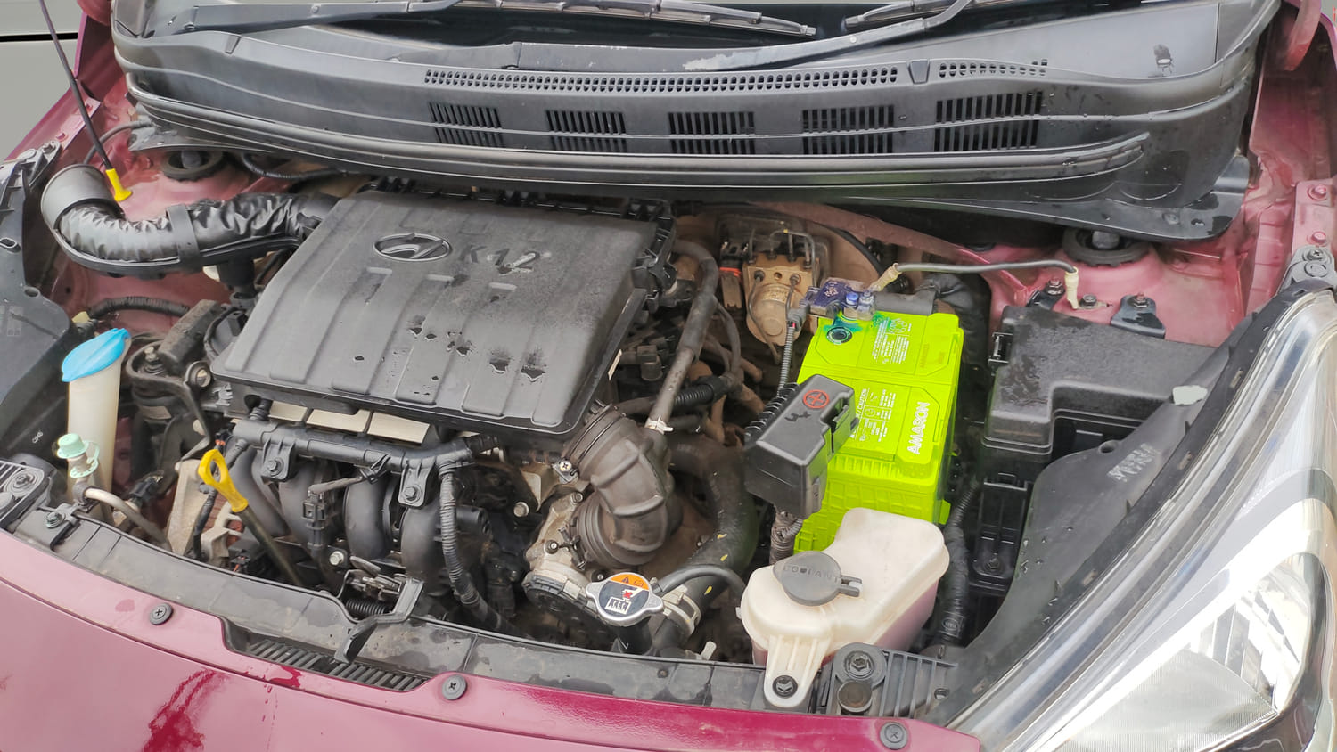 Used 2017 Hyundai Xcent SX 1.2 Petrol Manual engine ENGINE LEFT SIDE VIEW