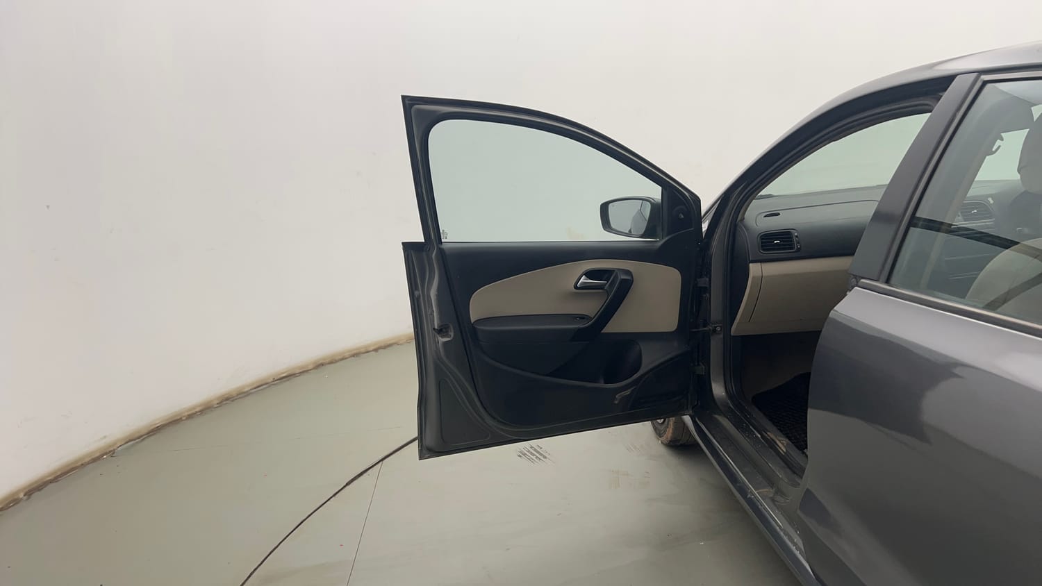 Used 2013 Volkswagen Polo Trendline 1.2L (P) Petrol Manual interior LEFT FRONT DOOR OPEN VIEW