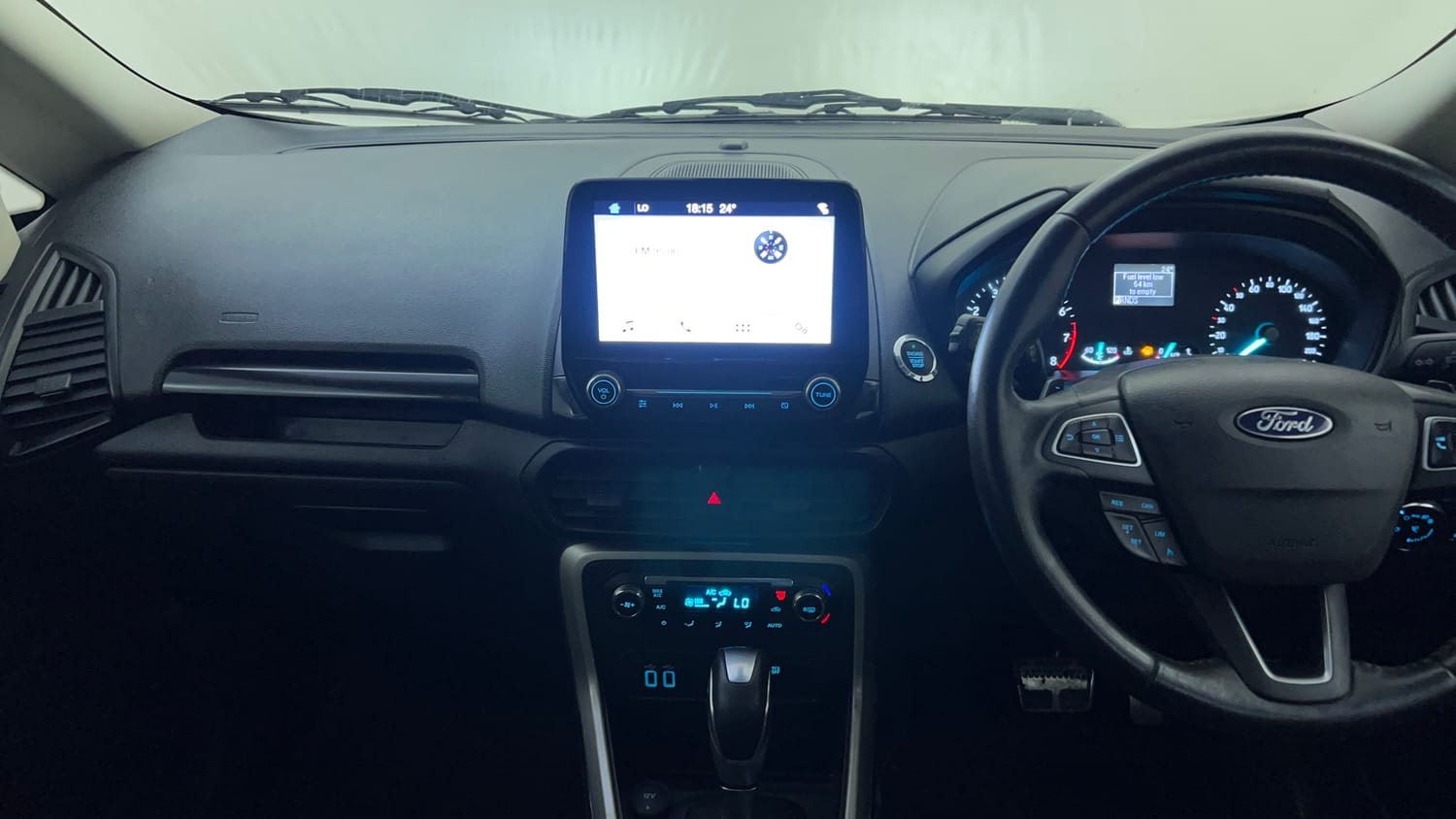 Used 2018 Ford EcoSport Titanium + 1.5L Ti-VCT AT Petrol Automatic interior MUSIC SYSTEM & AC CONTROL VIEW