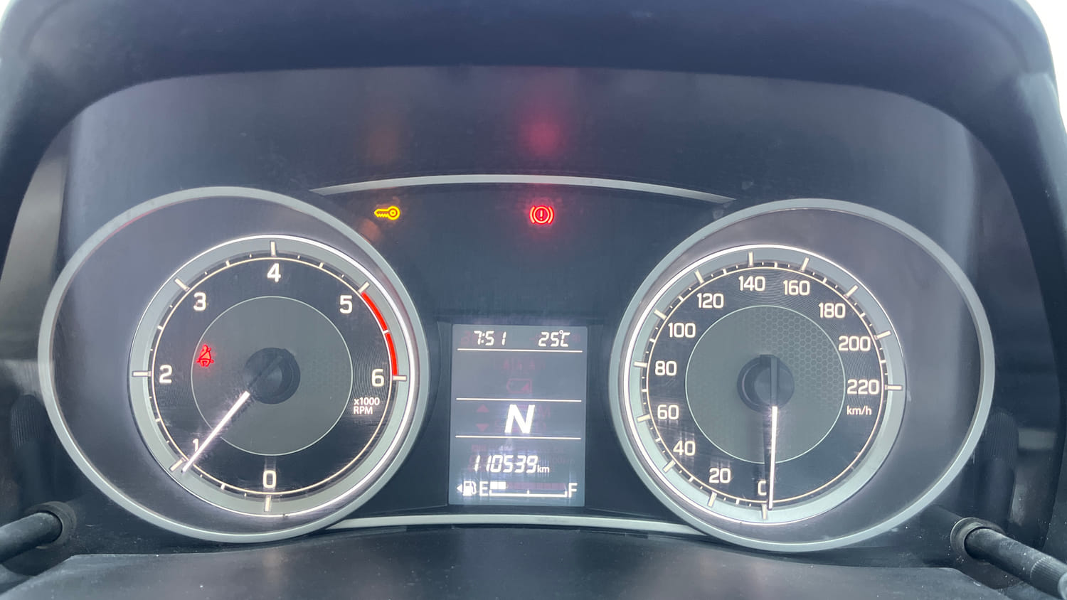Used 2018 Maruti Suzuki Dzire ZDi Plus AMT Diesel Automatic interior CLUSTERMETER VIEW