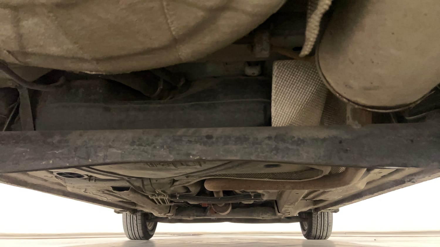Used 2018 Ford Figo Titanium 1.2 Ti-VCT Petrol Manual extra REAR UNDERBODY VIEW (TAKEN FROM REAR)