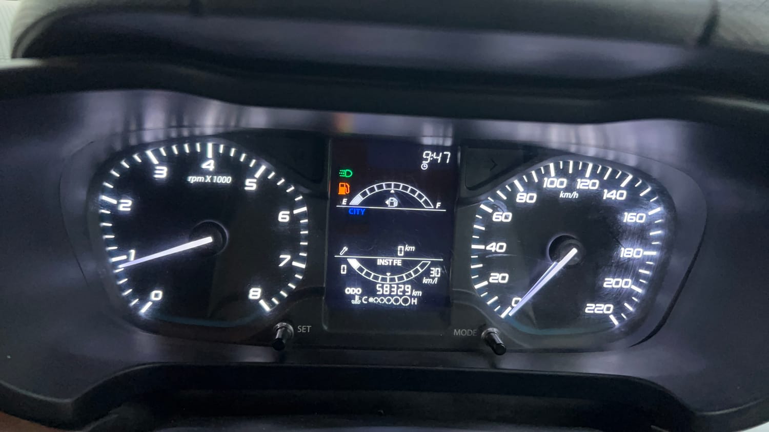 Used 2022 Tata Altroz XT Petrol Petrol Manual interior CLUSTERMETER VIEW