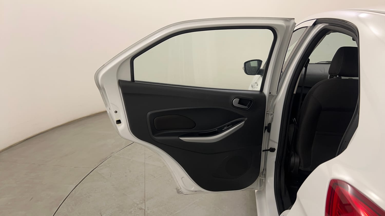 Used 2018 Ford Figo Titanium 1.2 Ti-VCT Petrol Manual interior LEFT REAR DOOR OPEN VIEW