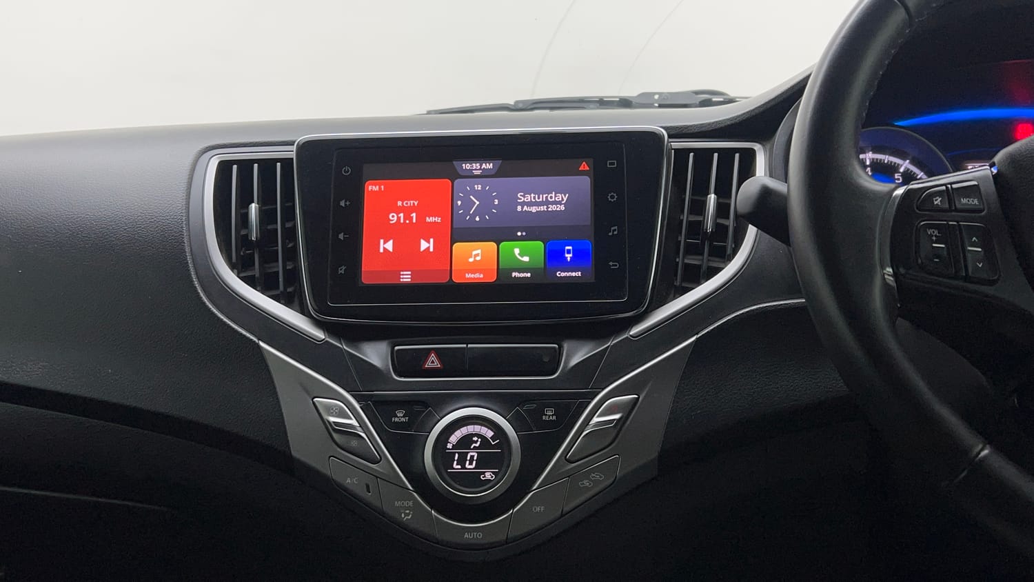 Used 2020 Toyota Glanza V CVT Petrol Automatic interior MUSIC SYSTEM & AC CONTROL VIEW