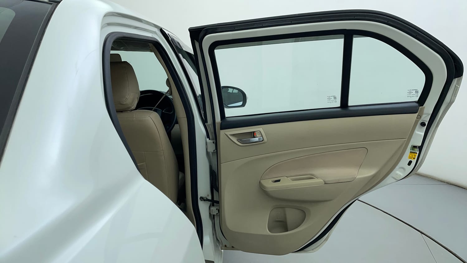 Used 2013 Maruti Suzuki Swift Dzire VXI Petrol Manual interior RIGHT REAR DOOR OPEN VIEW